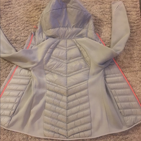 Michael Kors Mixed Media Down Fleece Jacket - Picture 3 of 5